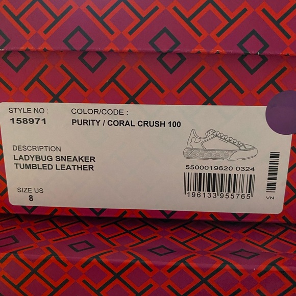 NWB Tory Burch Ladybug Women’s Sneakers - Picture 10 of 11